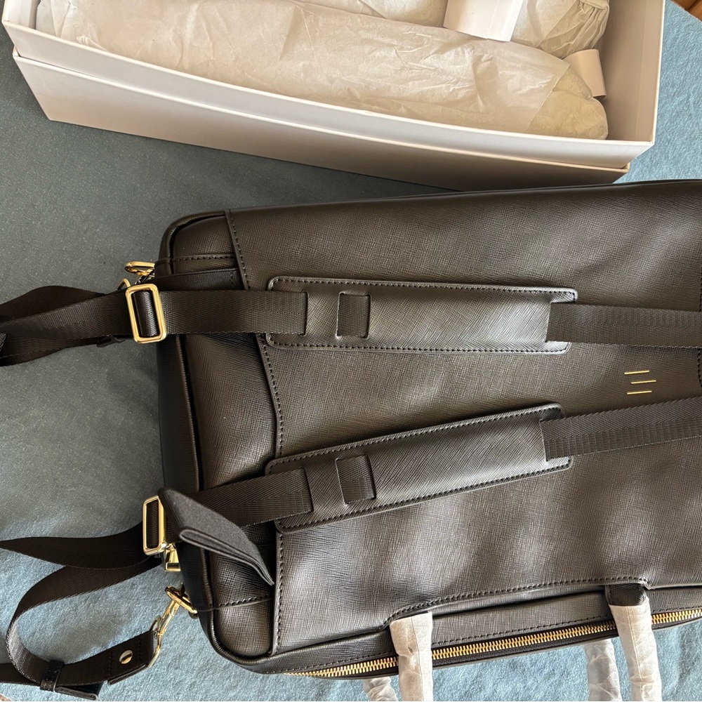 La Mansio One - Black Leather Work Bag - Picture 5 of 9